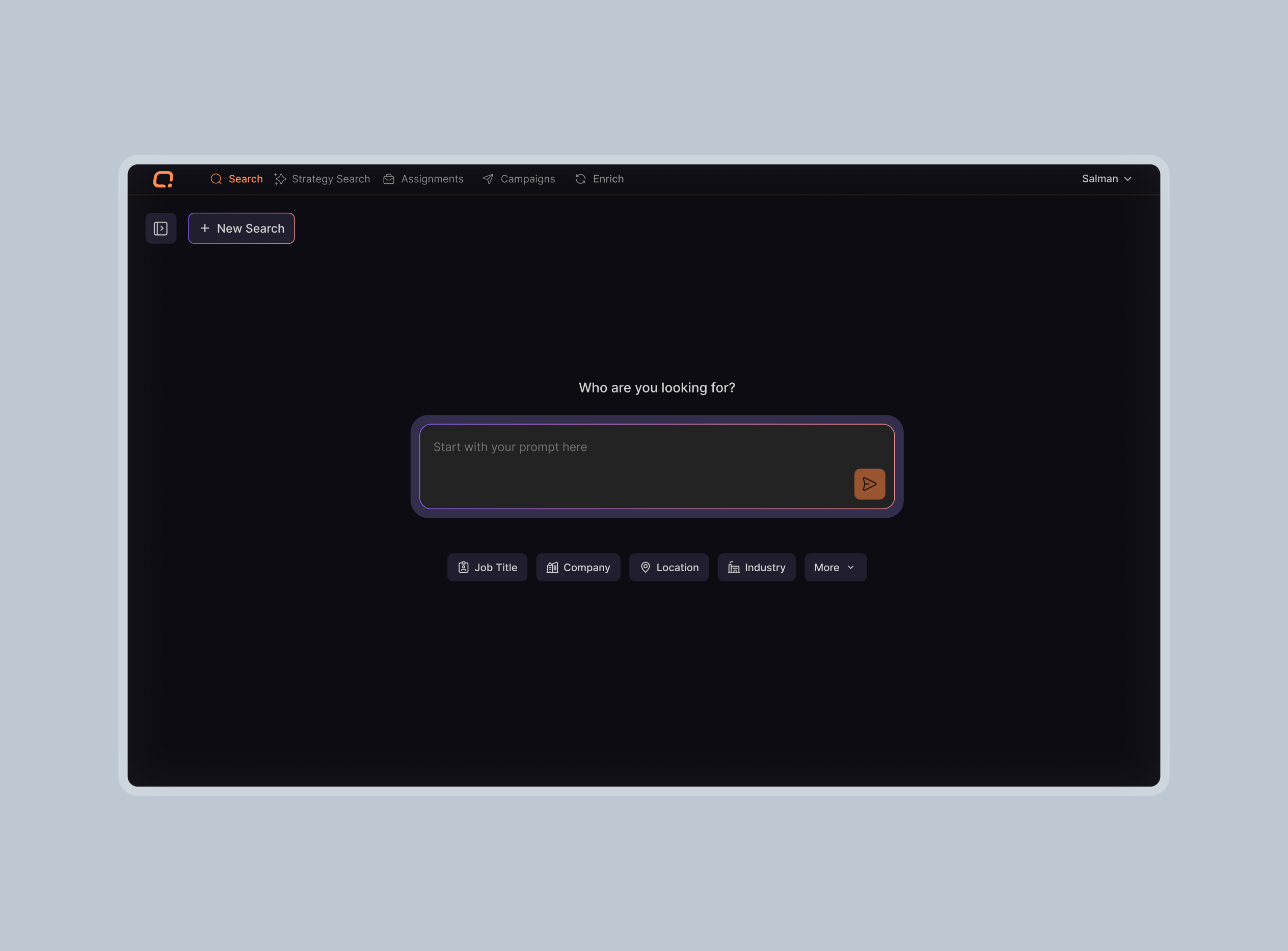 QLU interface before redesign